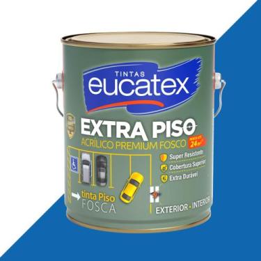 Imagem de Tinta Extra Piso Garagem Calçada 3,6L Eucatex - Azul