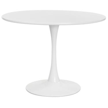 Imagem de Mesa Saarinen Tulipa Redonda 120Cm Tampo Madeira Branca Sala