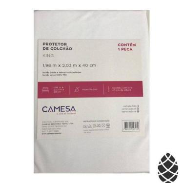 Imagem de Protetor Colchão King Camesa Malha Impermeável 198X203X40