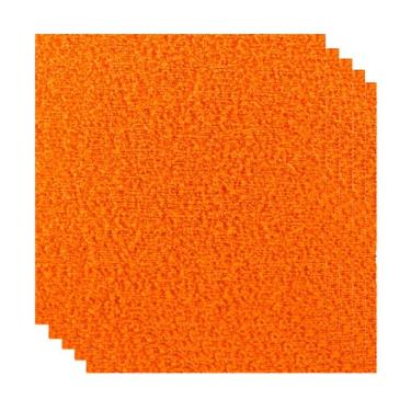 Imagem de Placa de EVA 40x48cm atoalhado Laranja c/ 5 folhas Gatte