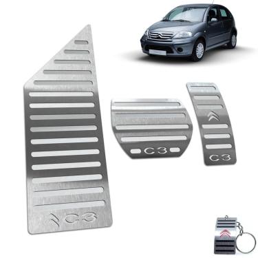 Imagem de Pedaleira Automático + Descanso Citroen C3 2003 2012 Inox