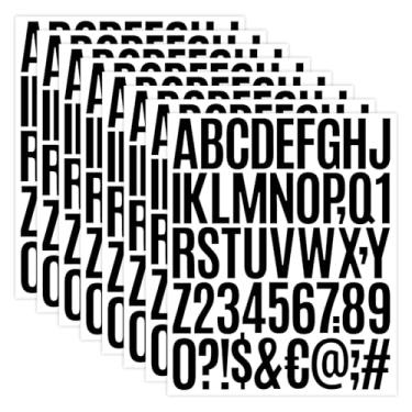 Imagem de Gbklllopu Adesivos autoadesivos de letras e números de vinil de 5 cm para caixa de correio, placas, portas, carros à prova d'água, duráveis, resistentes ao desbotamento para uso doméstico e comercial