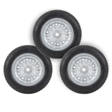 Imagem de Kit 3 Pneu Completo para Carrinho de Mão e Carga 3.25 Aro 8