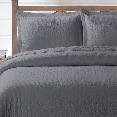 Imagem de Cobreleito Queen Size 300 Fios Melinda Bordado Super