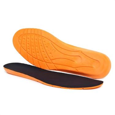 Imagem de Palmilha Ortopédica Gel Confortavel Unissex Macia Esporão Para Tenis Sapato Bota (Laranja, 35)