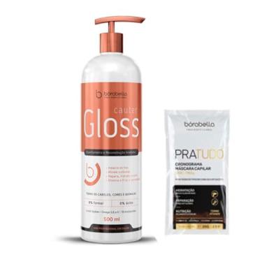 Imagem de Tratamento Capilar Borabella Cauter Gloss - Selagem, Cauterização e Blindagem Cuticular para Espelhamento Intenso e Brilho
