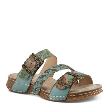 Imagem de Spring Step L'Artiste Sandália feminina Astra Slide, Azul celeste, multi, 39 BR
