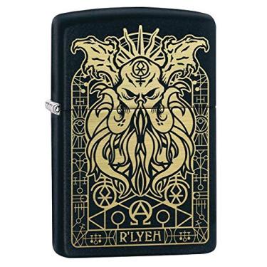 Imagem de Zippo Isqueiro de bolso preto fosco Monster Design