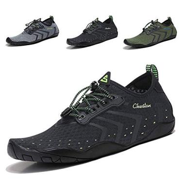 Imagem de Tênis aquático Cheston masculino com secagem rápida e descalço, Black2, 6 Women/4 Men