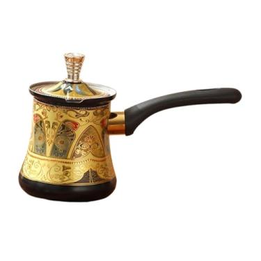 Imagem de Llazsybz Cafeteira Bule Fácil de Limpar Portátil Presente com Alça Aquecedor Jarra Pote para Derreter Chocolate para Escritório Casa, 550ml