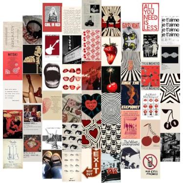 Imagem de KBKBART 50 peças de pôsteres Downtown Girl, decoração de quarto de menina do centro, impressões de arte de parede Y2k para quarto, kit de colagem de parede coquete para estética de quarto, kit de