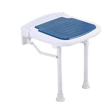 Imagem de Banqueta dobrável para banheiro, banco de parede, cadeira de chuveiro, cadeira dobrável, cadeira de parede, mudança, banco antiderrapante, cadeira de banho para idosos, cadeira de chuveiro, cadeira de