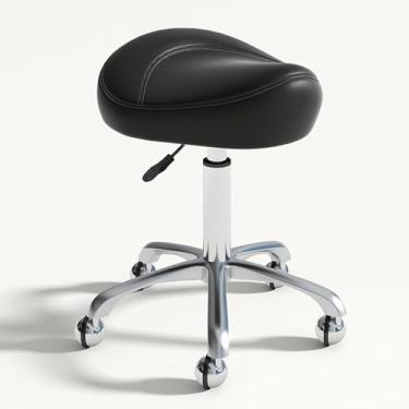 Imagem de JMYSD Banqueta giratória, ergonômica, cadeira odontológica, banco de beleza, altura ajustável para dentista, salão, massagem, escritório, A5