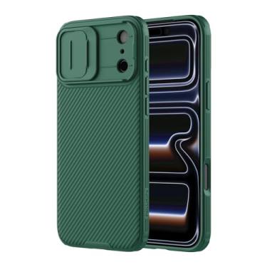 Imagem de Nillkin Capa para iPhone 17 Pro com capa deslizante para câmera, ajuste fino, proteção à prova de choque, proteção de privacidade, capa para celular iPhone 17 Pro protetor de lente de câmera de 6,3