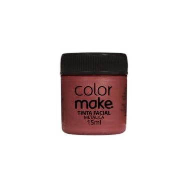 Imagem de Tinta Liquida Metálica 15ml Maquiagem artística Halloween Carnaval Esc