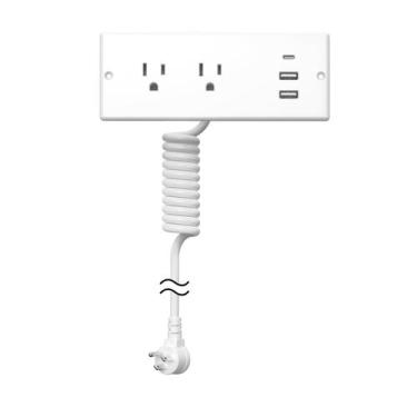 Imagem de Saída de gaveta Power Strip HEZI IPX6 à prova d'água 3 PD 20W USB