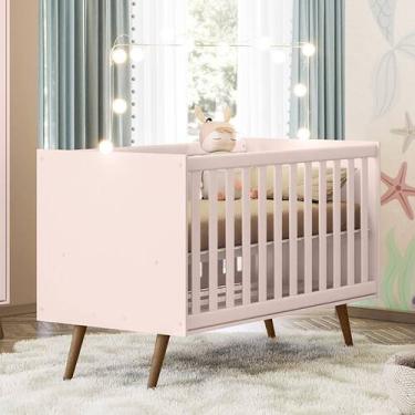 Imagem de Berço Americano Qencanto 3820 Retrô Qmovi Rosa