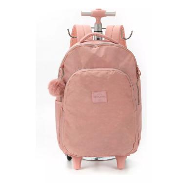 Imagem de Mochila Juvenil De Rodinhas Larissa Manoela Nude - Up4you