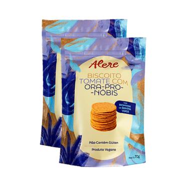 Imagem de Kit 2X: Biscoito Tomate e Ora-pro-nóbis Sem Glúten Alere 70g
