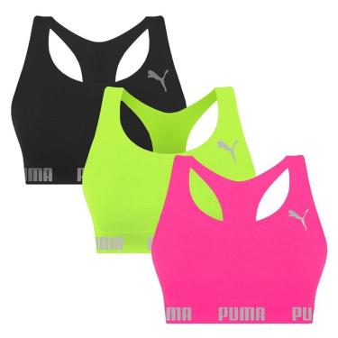 Imagem de Kit 3 Tops Puma Nadador Sem Costura Feminino