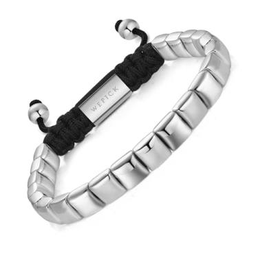 Imagem de WP WEPICK Pulseiras masculinas banhadas a ouro 18 quilates com contas de silicone olho de tigre fofas amizade boho, praia, surfista, Natal, aniversário, joias, presentes modernos, For Wrist 6.5-8 Inch