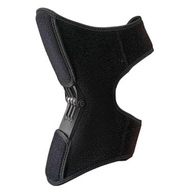 Imagem de Colaxi Joelheira auxiliar para idosos, acessórios ajustáveis, leve, multiuso para atividades esportivas com mola tripla, Preto