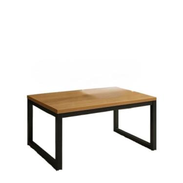 Imagem de Mesa De Centro Designer Moderno Estilo Industrial Metalon e Madeira