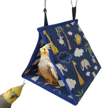 Imagem de Toquinha pássaros, passarinho, calopsita, periquito, em tecido, para pendurar, Cabana, Casinha