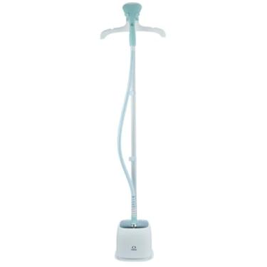 Imagem de Passadeira a Vapor Onistek 1300W 1,6L com Suporte e 10 Modos – Remove Amassados Rápido em Roupas e Cortinas – Azul e Branco 110V