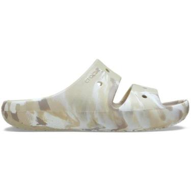 Imagem de Sandália Crocs Classic Marbled Sandal V2 Bone/Multi, 43, Bone, Multi