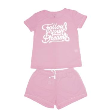 Imagem de SHORT DOLL MC/ FRISO FEMININA, BASIC+, EM MALHA POLIESTER COM VISCOSE, REFERENCIA K408 NA COR LILAS