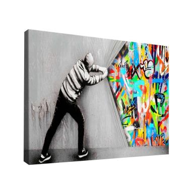 Imagem de Quadro Cortina Grafite -- Br Artes