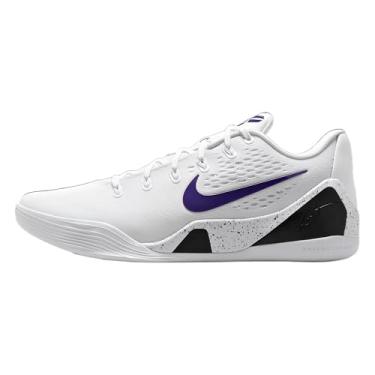 Imagem de Tênis de basquete Kobe IX Elite Low EM Protro (branco/branco/roxo), Branco/Branco/Roxo, 40