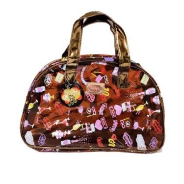 Imagem de Necessaire Grande Com Alça Para Cosméticos Rubys - Ruby's, Marrom