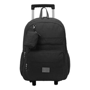 Imagem de MOCHILA CARRINHO TRENDY GRANDE ESCOLAR RODINHA XERYUS PRETO-Feminino