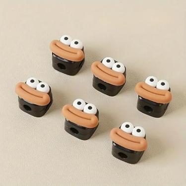 Imagem de 6 clipes de gerenciamento de cabos – organizador de cabos de plástico, suporte leve para mesa e cabo de carregamento, grampo de linha de carregamento de parede adesivo - preto