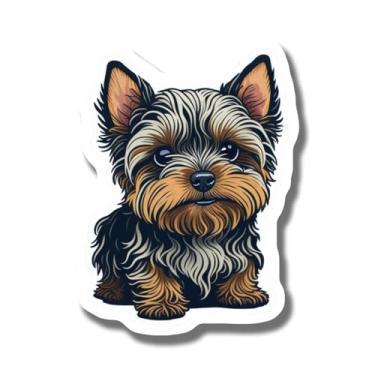 Imagem de Ímã fofo de Yorkshire Terrier - Ímã adorável de geladeira Yorkie - Presente para amantes de cães - Decoração divertida para animais de estimação - Ímã de geladeira - Ímã de cachorro - Design