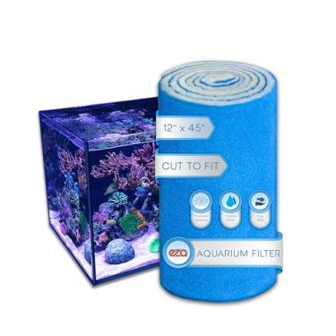 Imagem de Aquatic Experts Fio dental de filtro de aquário para filtros de aquário, almofada de filtro de aquário - Rolo de mídia para água cristalina (114 cm de comprimento, 30 cm de largura)