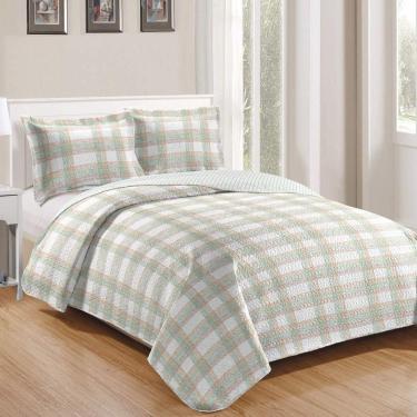 Imagem de Kit Cobre Leito Queen + 2 Porta-travesseiros Patchwork Gales - 8