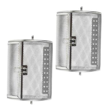 Imagem de Fry Basket Reusable Holder Electric Oven Grill Cages Walnut Baking Cages Stainless Steel Wear-resistant