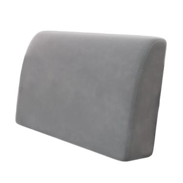 Imagem de Generic Almofada em cunha para apoio de costas, encosto confortável para leitura em casa, almofada macia e portátil para trabalho em escritório, Cinza Claro