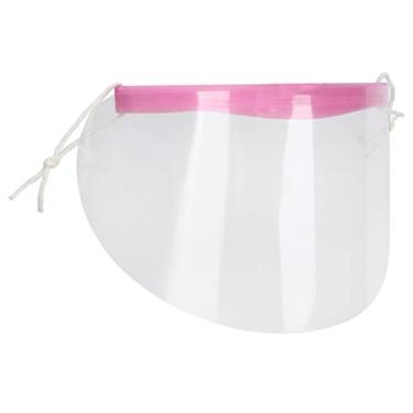 Imagem de Zhjvihx Protetor Facial para Salão de Beleza, Protetor Transparente Facial Conveniente, Protegão Descartável Sem Cheiro, 50 Unidades Com Faxa de Cabeça para Maquiagem