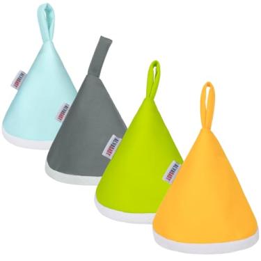 Imagem de ALVABABY 4 Peças Protetores De Xixi Para Bebês Meninos, Escudo Absorção Água Forte Recém-Nascidos, Touca Reutilizável Camadas, Acessório Troca Fraldas, Presente 4Ng01