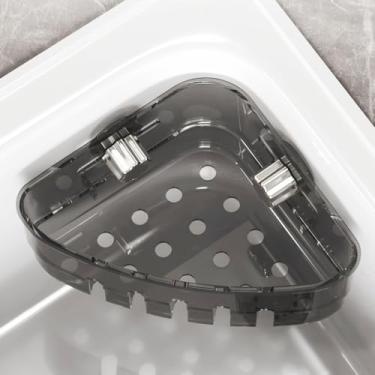 Imagem de Suporte de esponja para organizador de pia de cozinha com 2 ventosas, acessórios de pia de cozinha, organizador de dispensador de sabão para esponja, pano de prato, escova, esfregão, organizador de