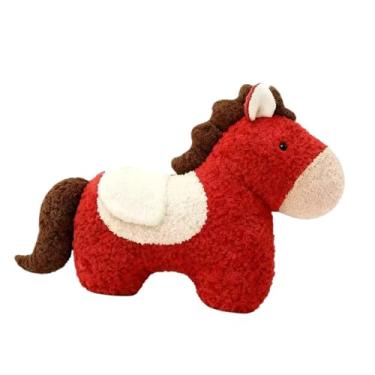Imagem de YIJU Almofada de Pelúcia com Tema de Cavalo, Brinquedo de Pelúcia, Decoração Macia, Almofada Decorativa de para Festas, Boneca de para Cama, Escritório,