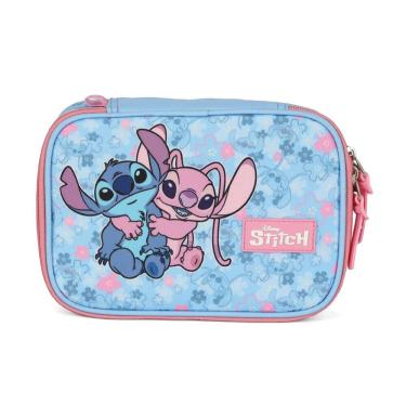 Imagem de Estojo Box Stitch Angel Disney Estampa Escolar Rosa Luxcel