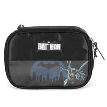 Imagem de Estojo Box Super Herói Escola Juvenil Batman Luxcel Preto