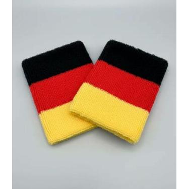 Imagem de Munhequeira Premium Esportiva 08 cm 2 Unidades Atoalhada Alemanha - Es