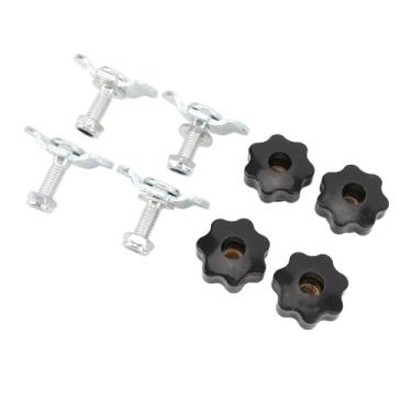 Imagem de SPYMINNPOO Acessórios de Parafuso Prisioneiro de Trilho L de Aço Carbono para de Amarração Rotação de 360 ​​graus Com Encaixe de Trilho de Companhia Aérea Ideal para Reboques de Camas de Caminhão