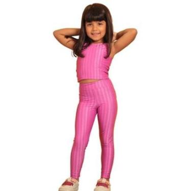 Imagem de Calça Legging Infantil Rosa - Magenta-Feminino